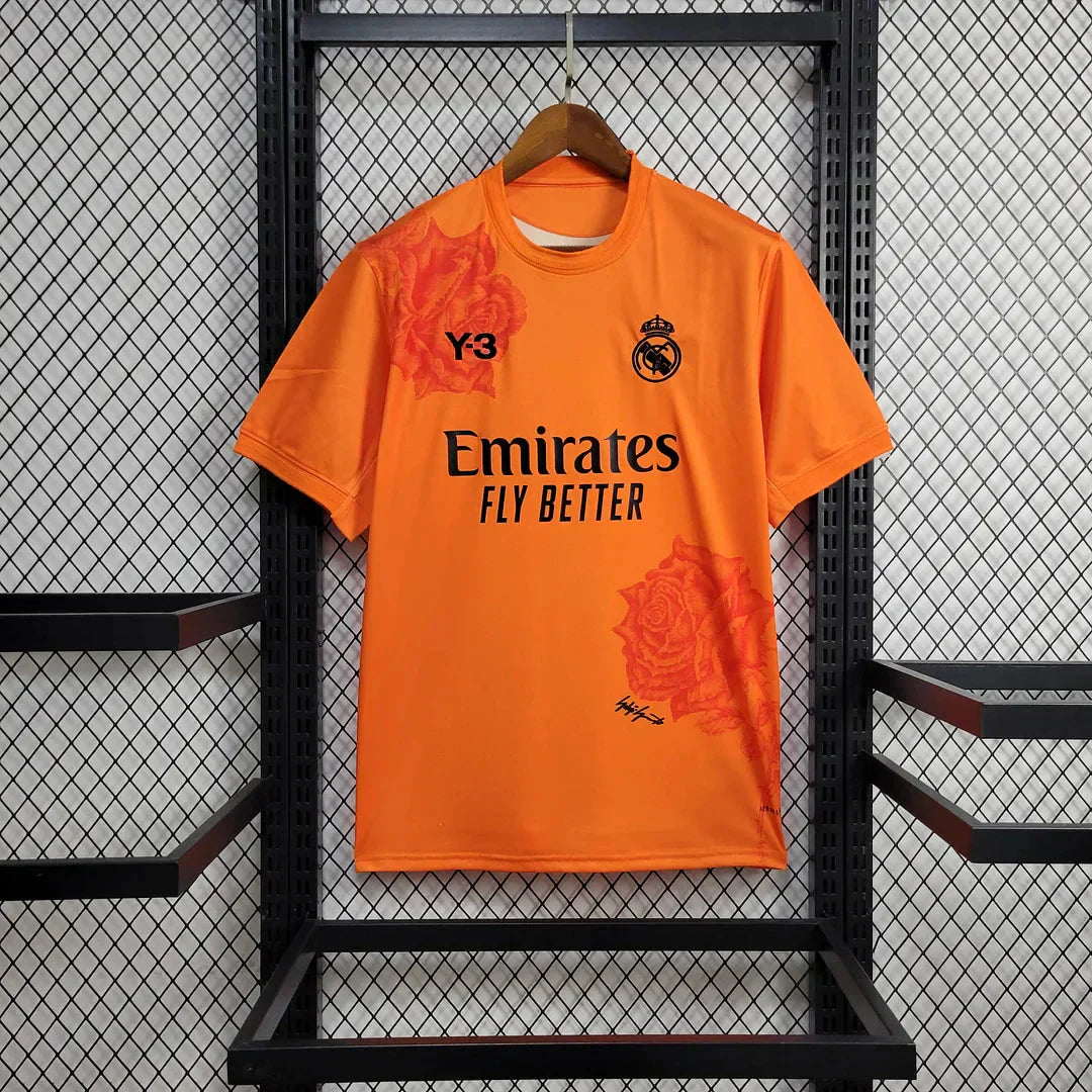 2024/2025 Real Madrid Y-3 Special Edition Orange Football Shirt