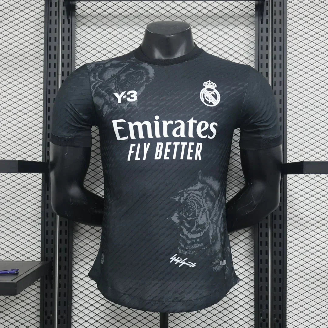 2024/2025 Real Madrid Y-3 Special Edition Black Football Shirt - Player Version