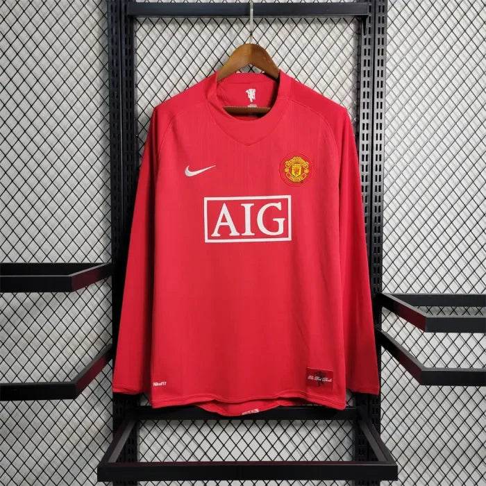 Manchester United 2007-08 Home Full Sleeve | Retro Jersey - Jerso