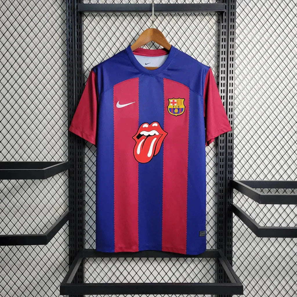 2023/2024 Barcelona The Rolling Stones Limited Edition Football Shirt 1:1 Thai Quality