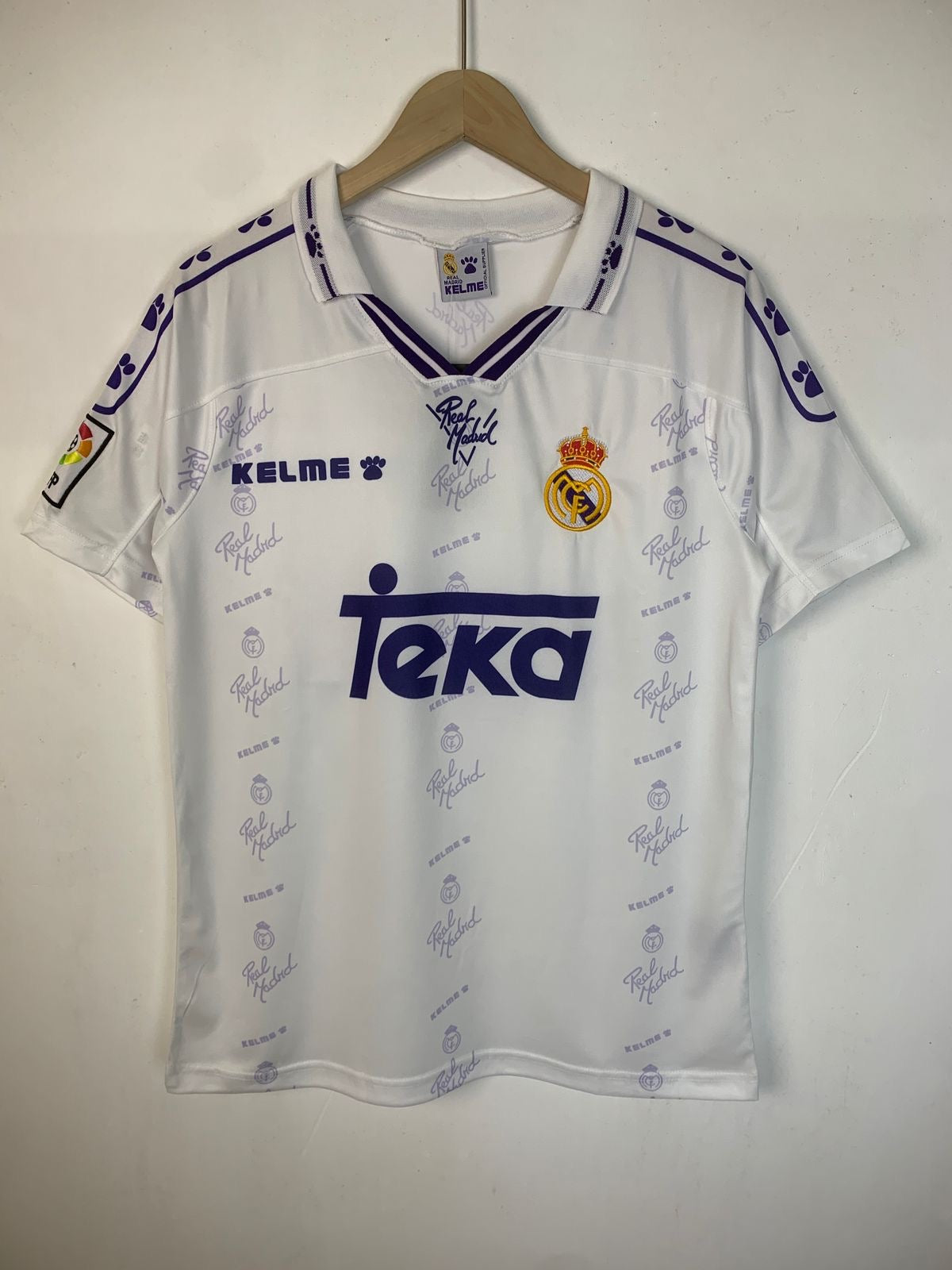 Real Madrid 94/95 Third Kit - Retro Half Sleeve Football Jersey