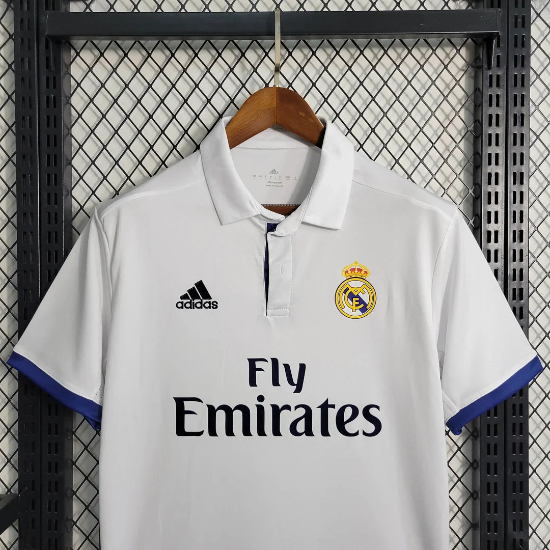 Real Madrid 16/17 Home Jersey - Retro Half Sleeve Football Jersey