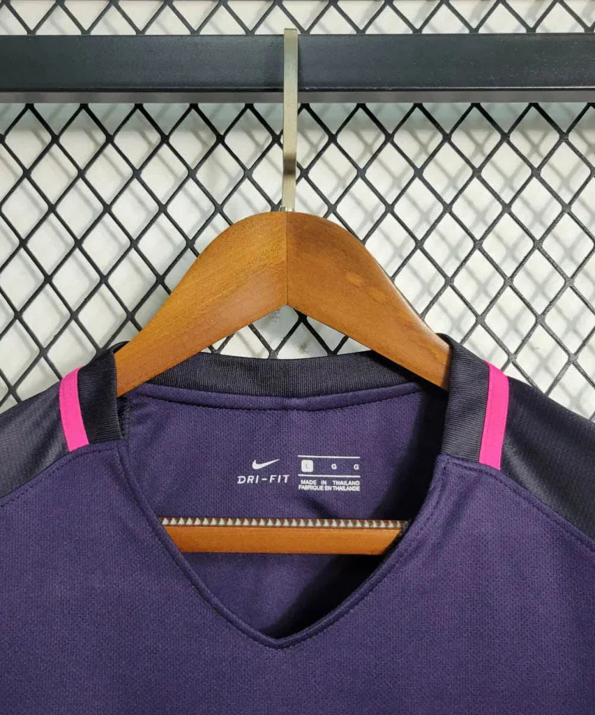 2016/2017 Retro Long Sleeve Barcelona Away Football Shirt 1:1