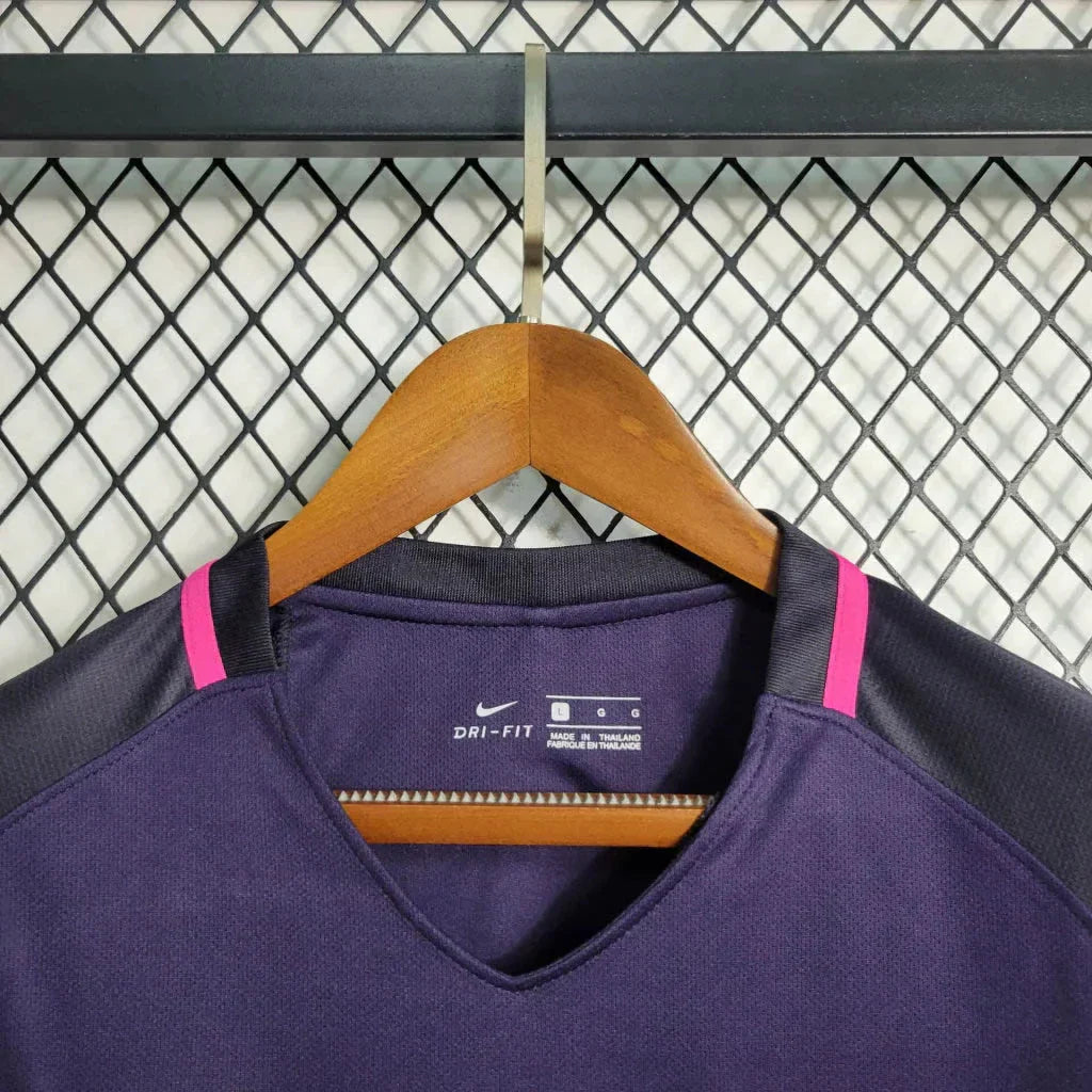 2016/2017 Retro Long Sleeve Barcelona Away Football Shirt 1:1