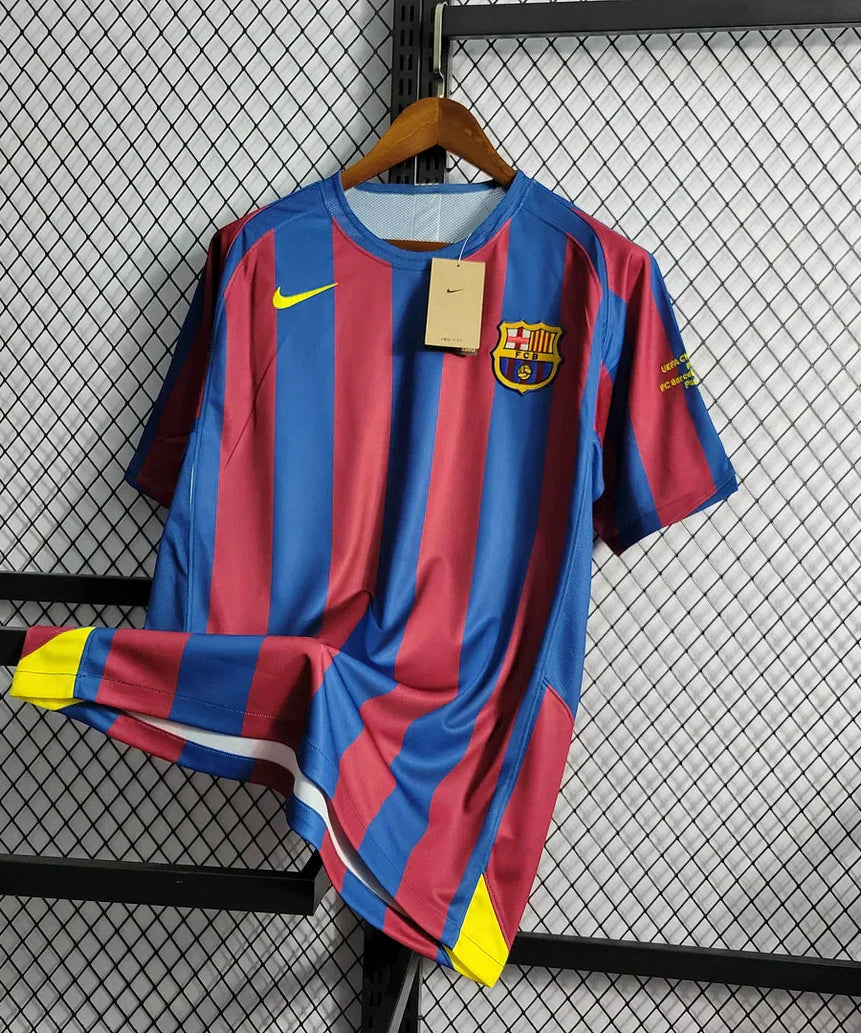 2005/2006 Retro Barcelona Home Football Shirt UEFA Champions League 1:1 Thai Quality
