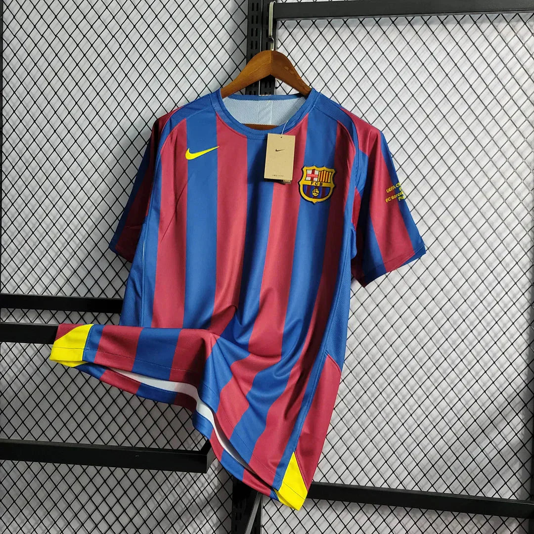 2005/2006 Retro Barcelona Home Football Shirt UEFA Champions League 1:1 Thai Quality