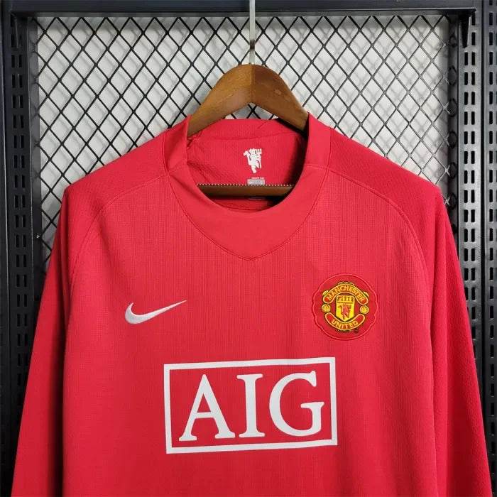 Manchester United 2007-08 Home Full Sleeve | Retro Jersey - Jerso