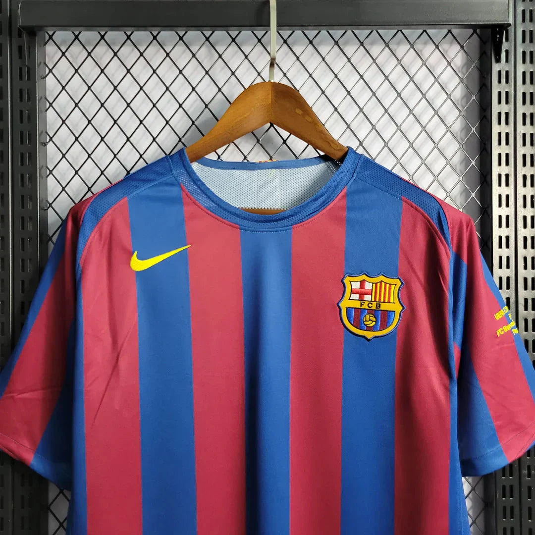 2005/2006 Retro Barcelona Home Football Shirt UEFA Champions League 1:1 Thai Quality