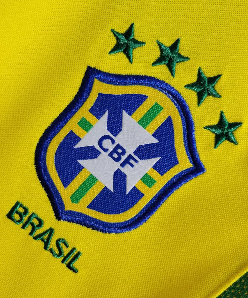 2002 Retro Brazil Soccer Jersey Home