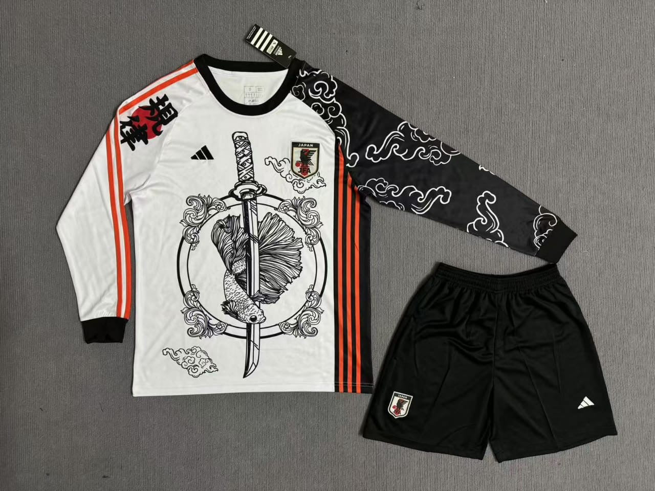 Japan Special Edition Samurai Kit Master Quality Full Sleeve - With shorts Football Jersey