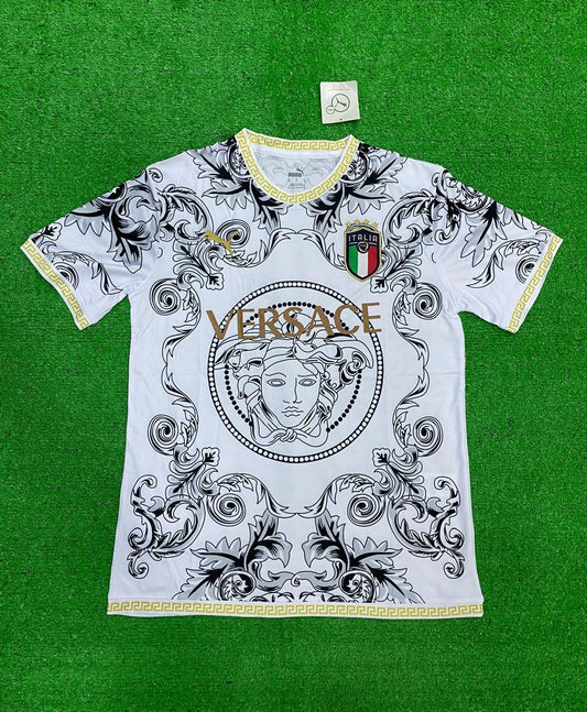 ITALY x VERSACE Special Edition White Football Jersey