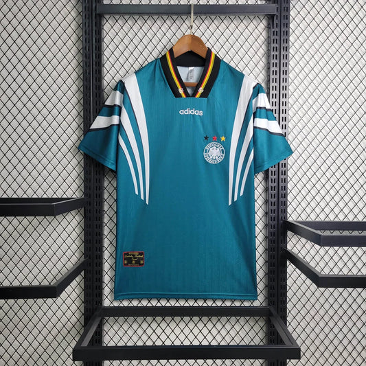 Germany 1996 Away Retro - Half Sleeve Football Jersey