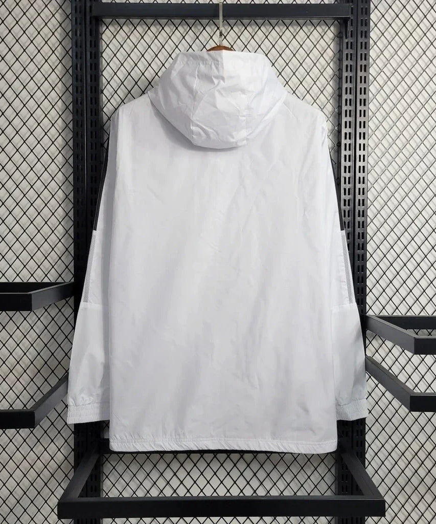 Real Madrid 23/24 Men's Adidas Windbreaker Jacket - White