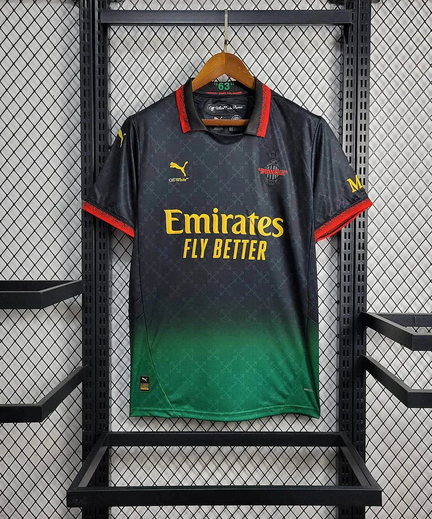 2024/2025 AC Milan x OFF-WHITE Football Shirt