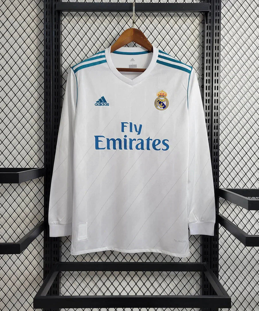 2017/2018 Retro Long Sleeve Real Madrid Home