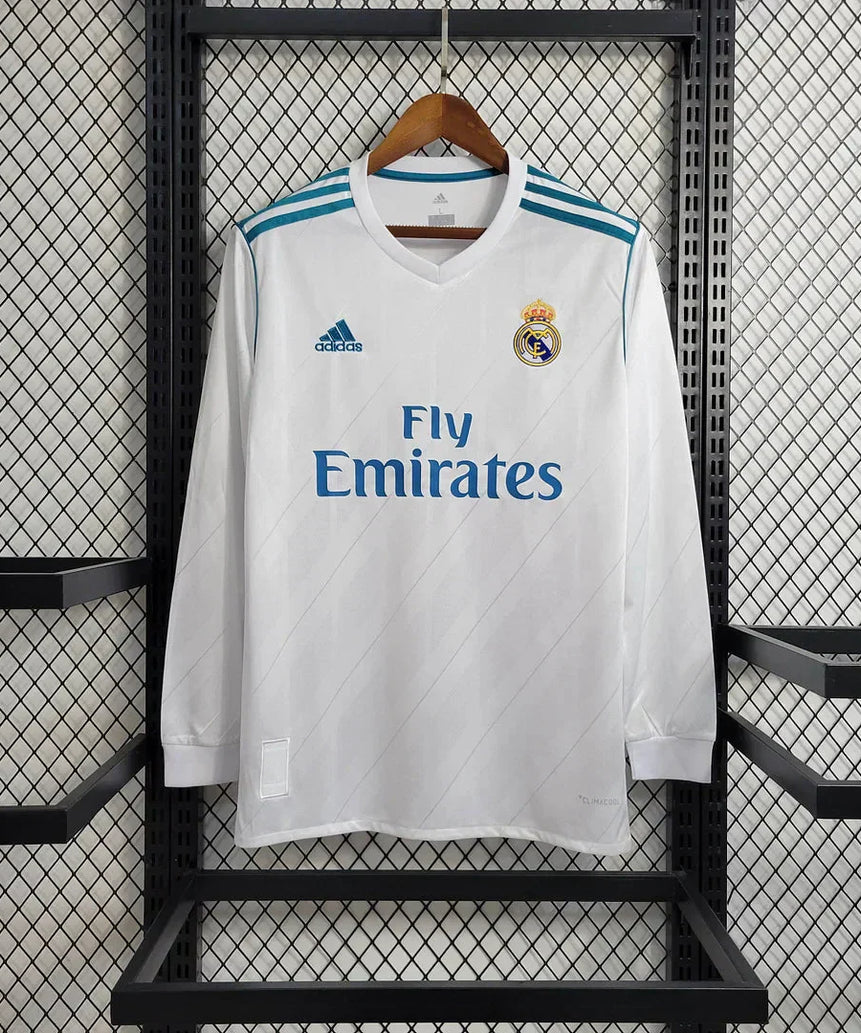 2017/2018 Retro Long Sleeve Real Madrid Home