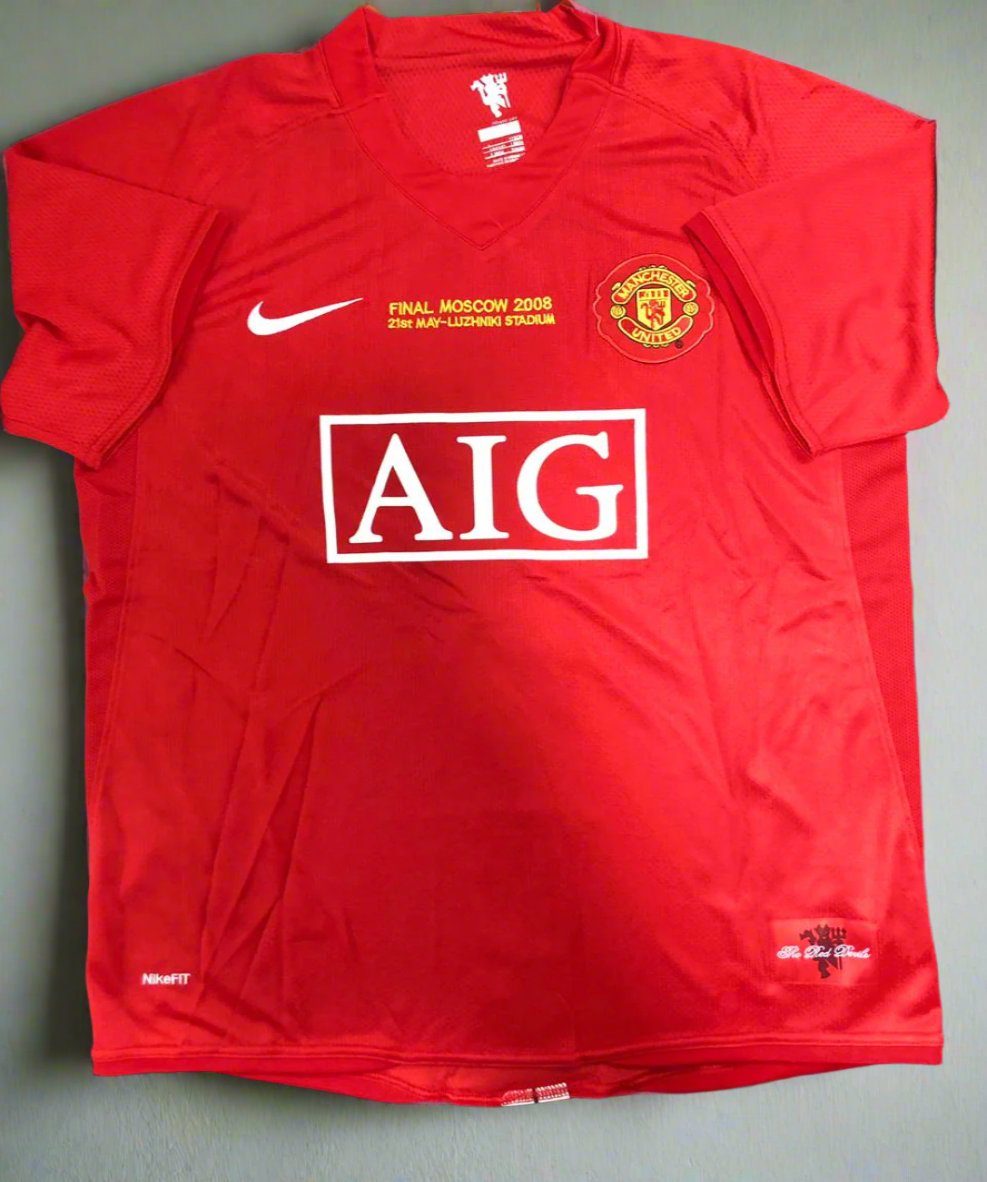 Ronaldo Manchester United 2008 Home Football Jersey - Retro Half Sleeve