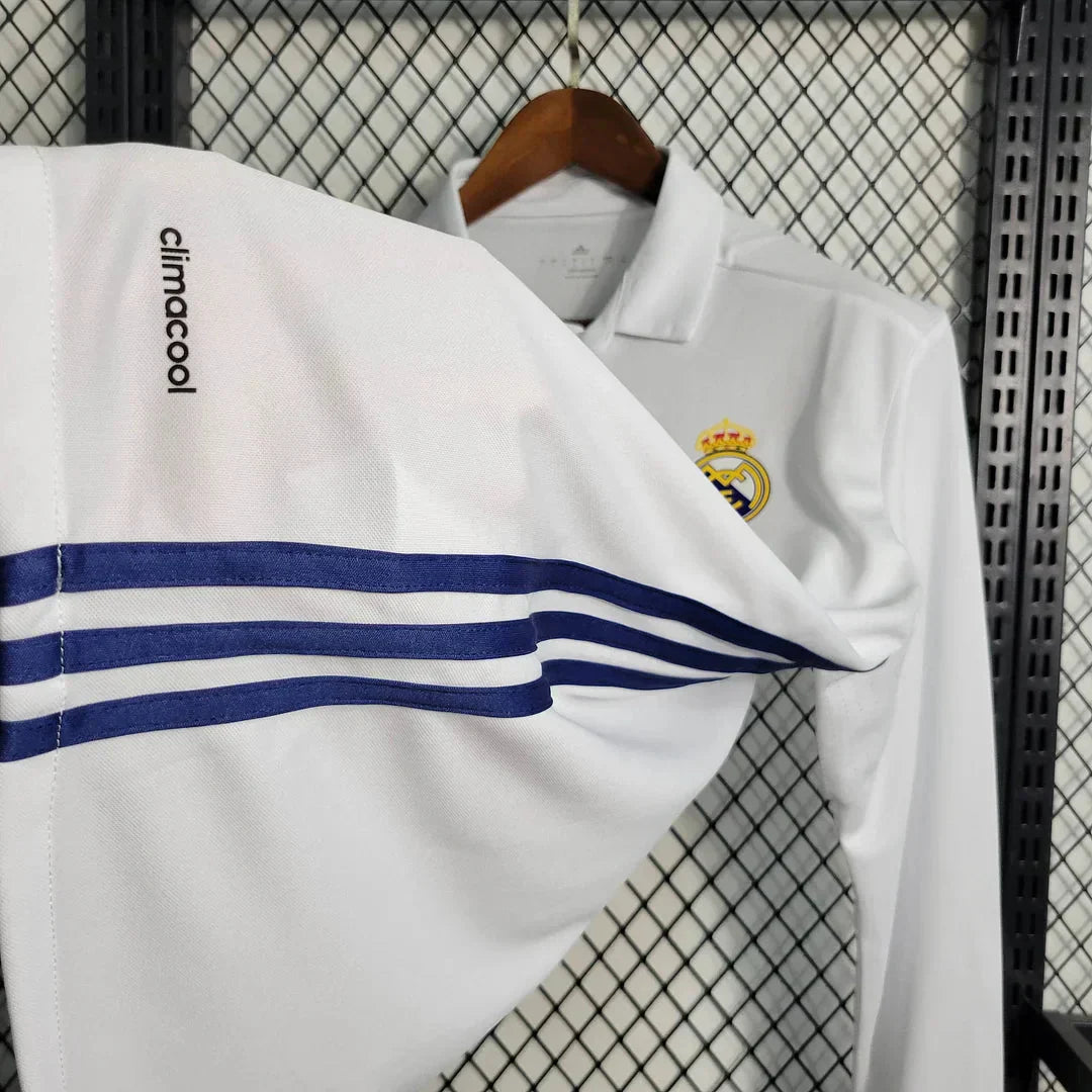2016/2017 Retro Long Sleeve Real Madrid Home Football Shirt 1:1 Thai Quality