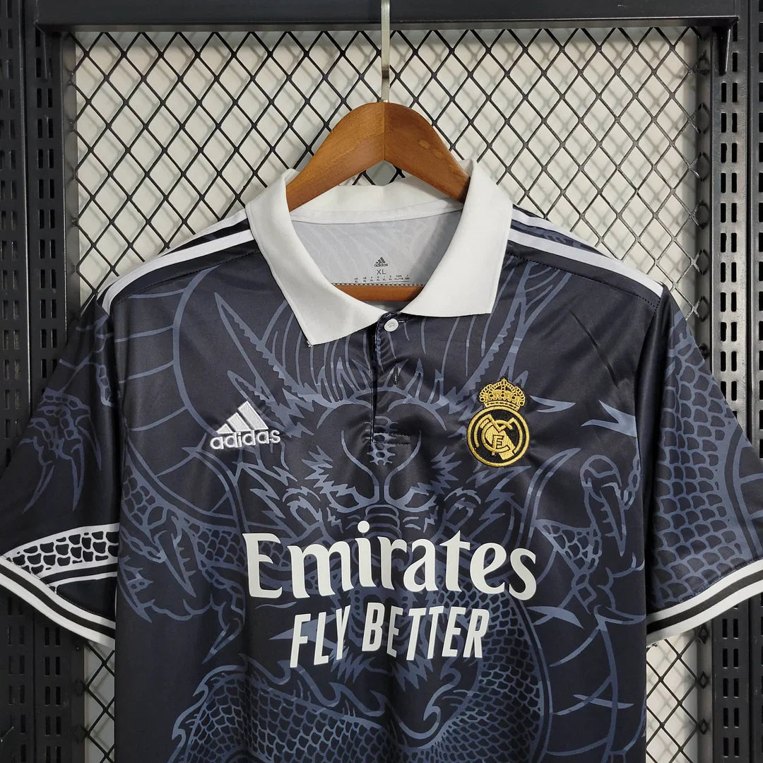 Real Madrid Black Dragon Special Edition Kit Fan Version Football Jersey