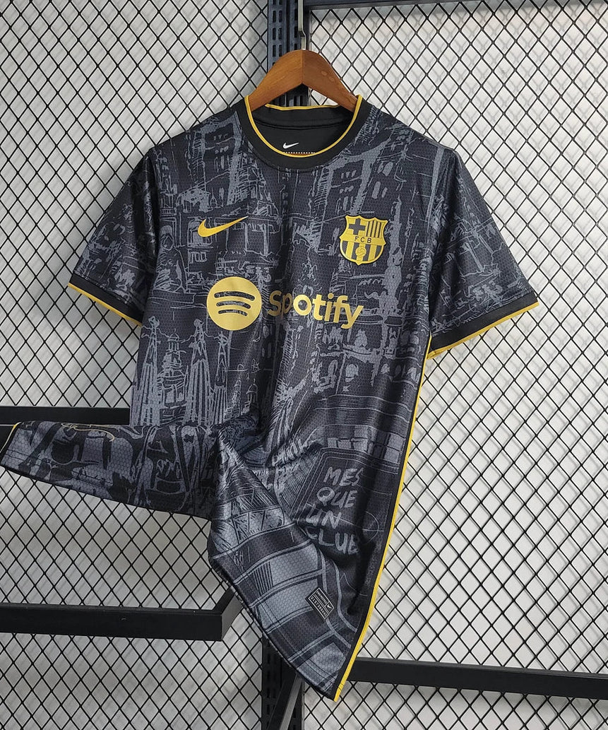 2023/2024 Barcelona Special Edition Black Football Shirt 1:1 Thai Quality