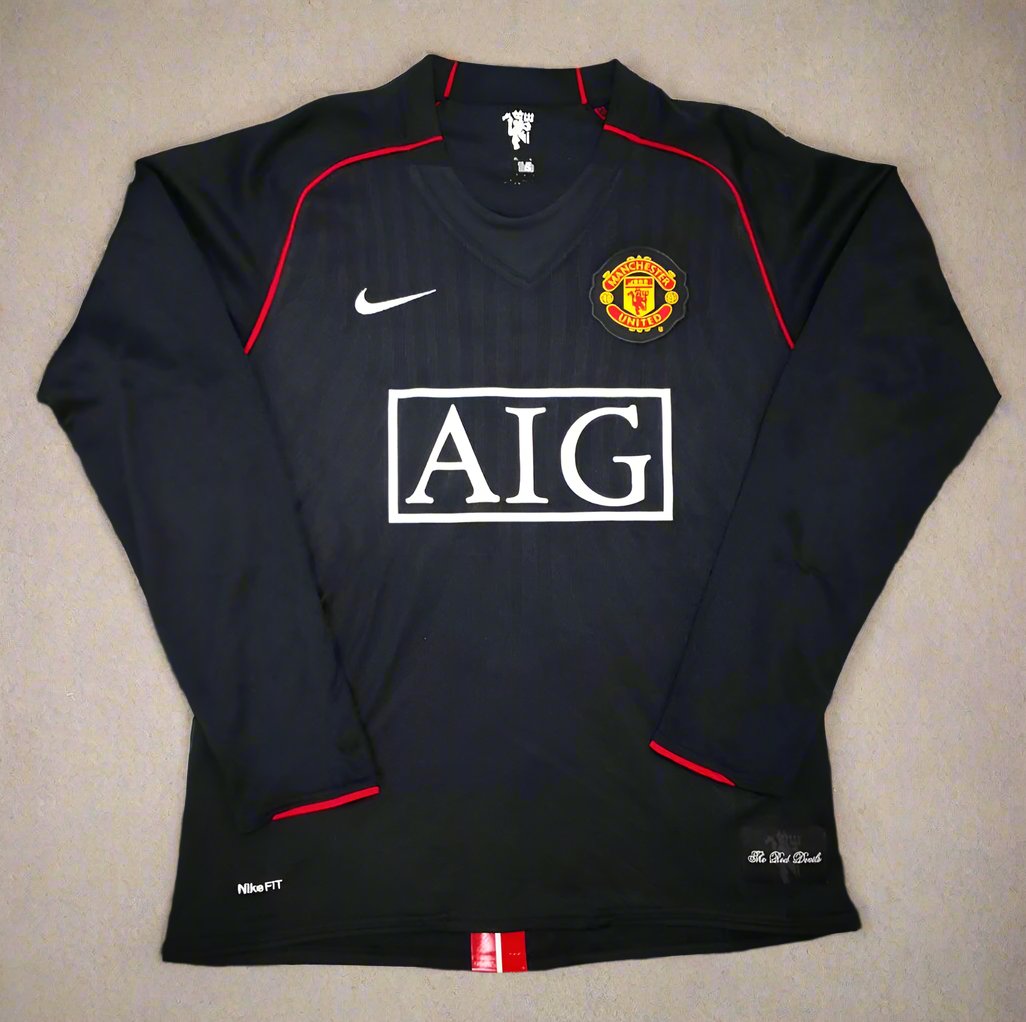 Ronaldo Manchester United 2008 Away Football Jersey - Retro Full Sleeve