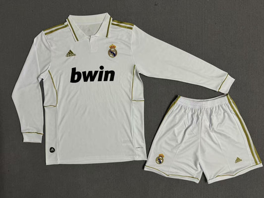 Real Madrid 11/12 Home Kit Master Quality Full Sleeve - With shorts Football Jersey