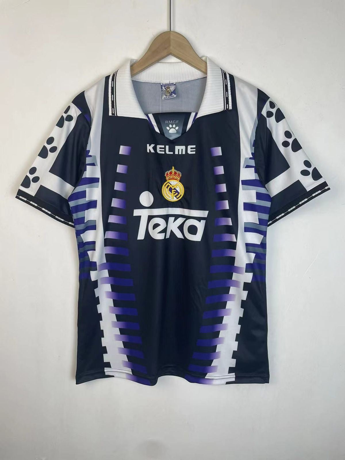 Real Madrid 97/98 Third Kit - Retro Half Sleeve Football Jersey