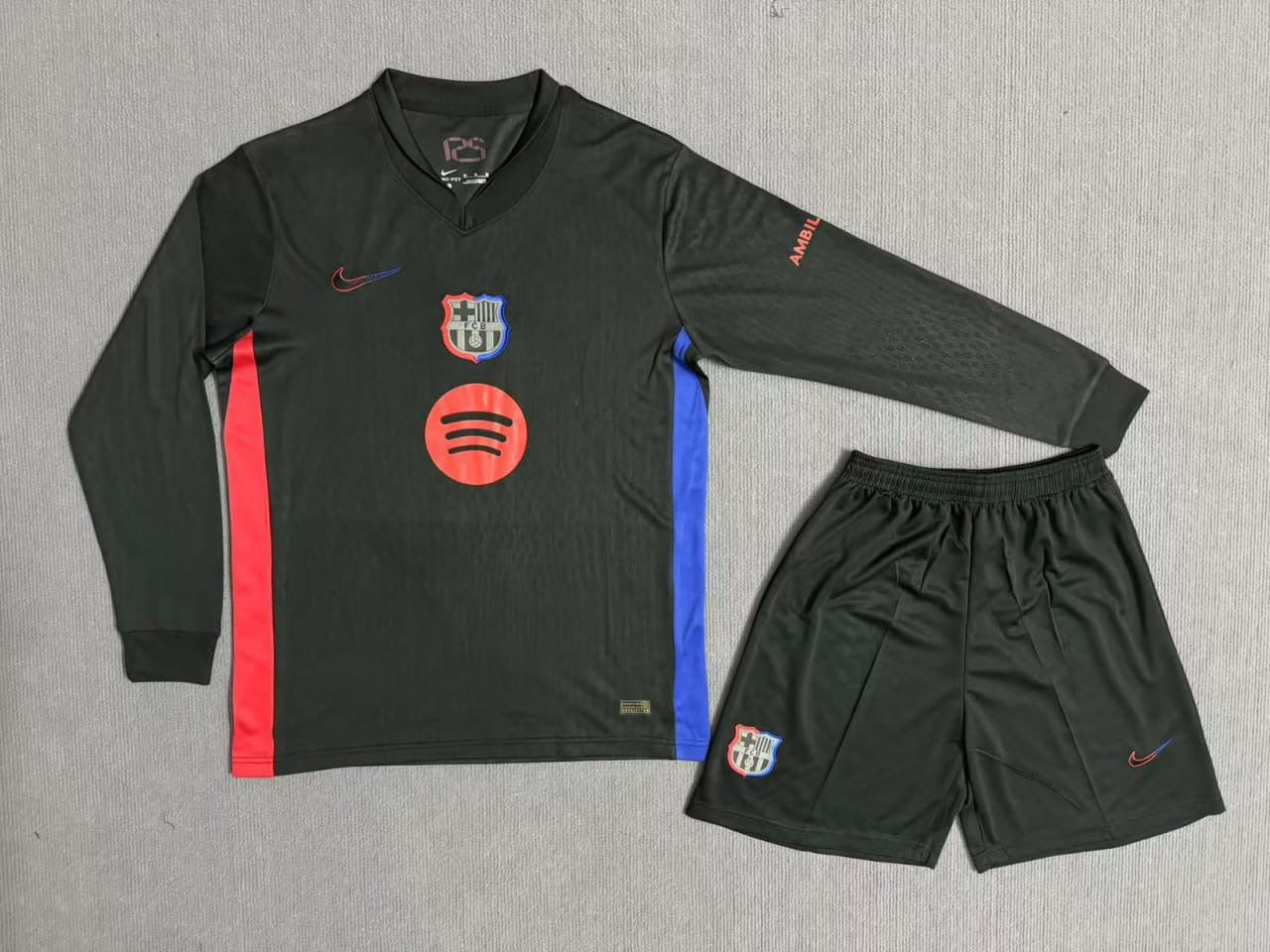 FC Barcelona 24/25 Away Kit Master Quality Full Sleeve - With shorts Football Jersey