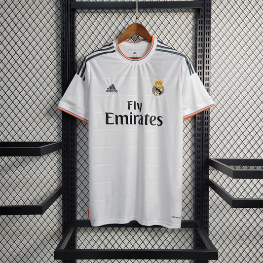 Real Madrid 13/14 Home Jersey - Retro Half Sleeve Football Jersey