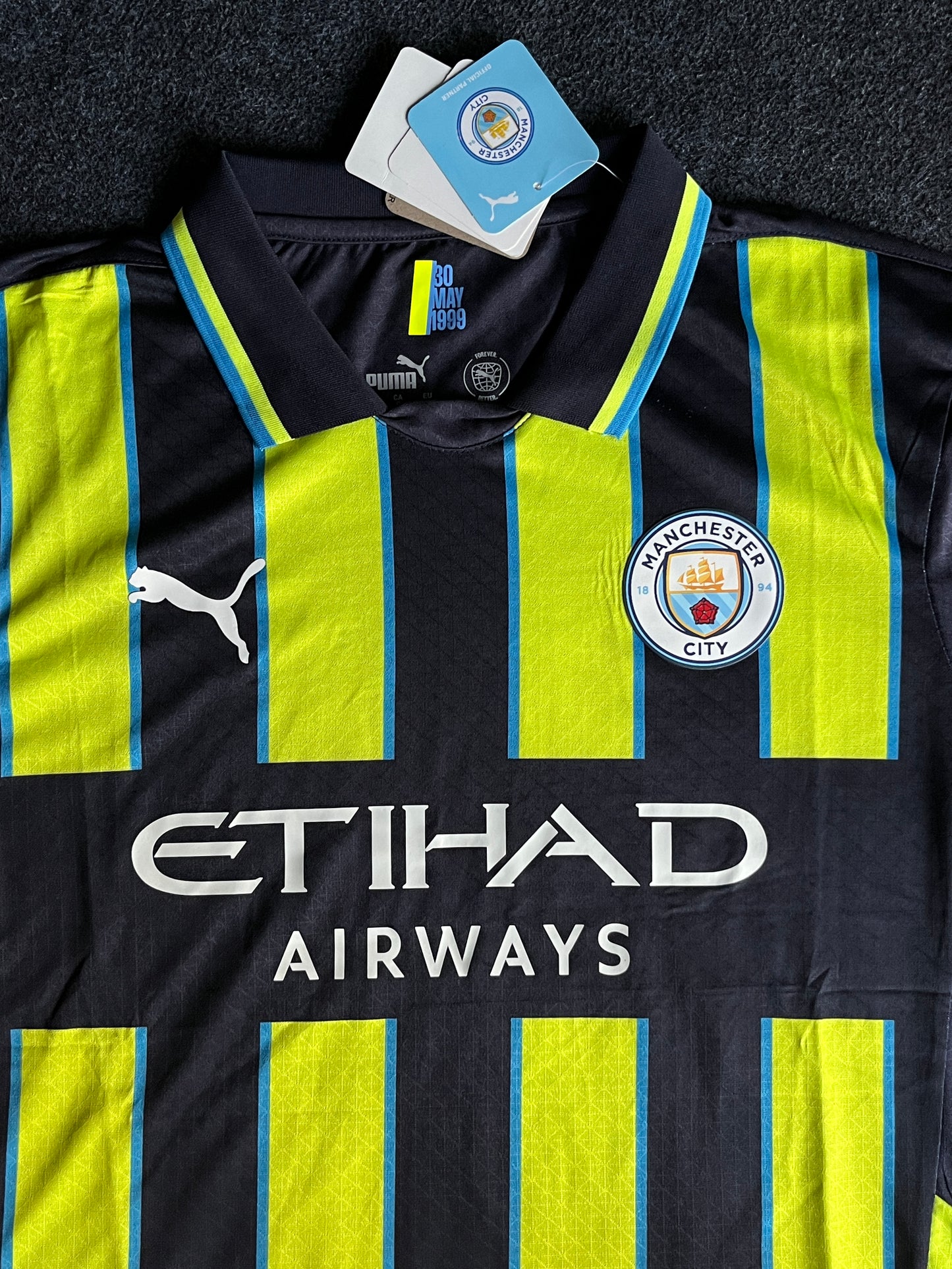 Manchester City 24/25 Away Football Jersey Player Version