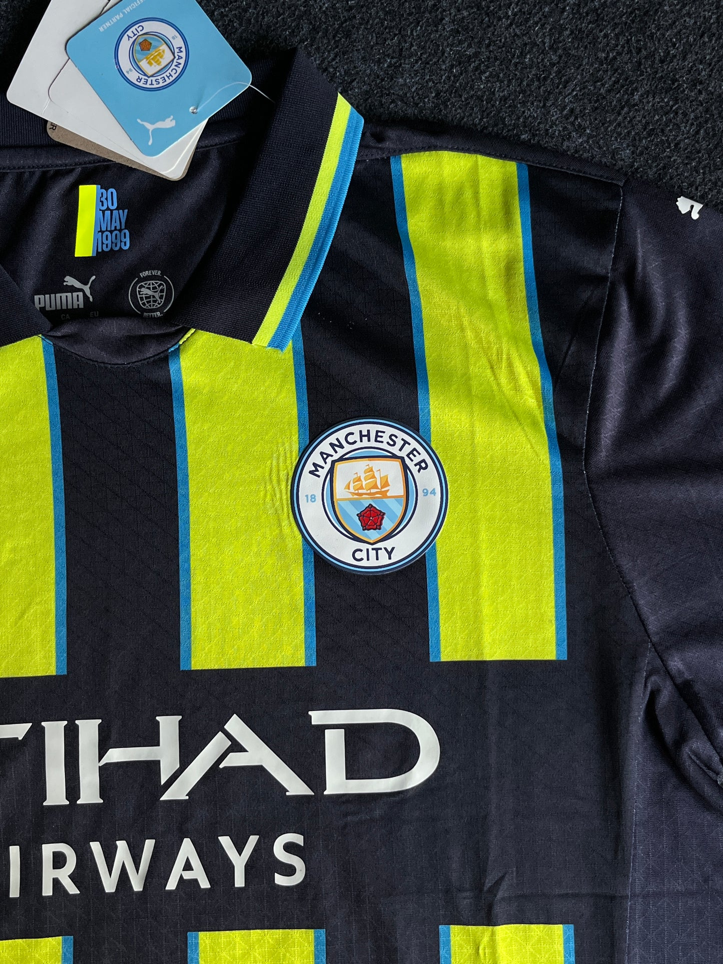 Manchester City 24/25 Away Football Jersey Player Version