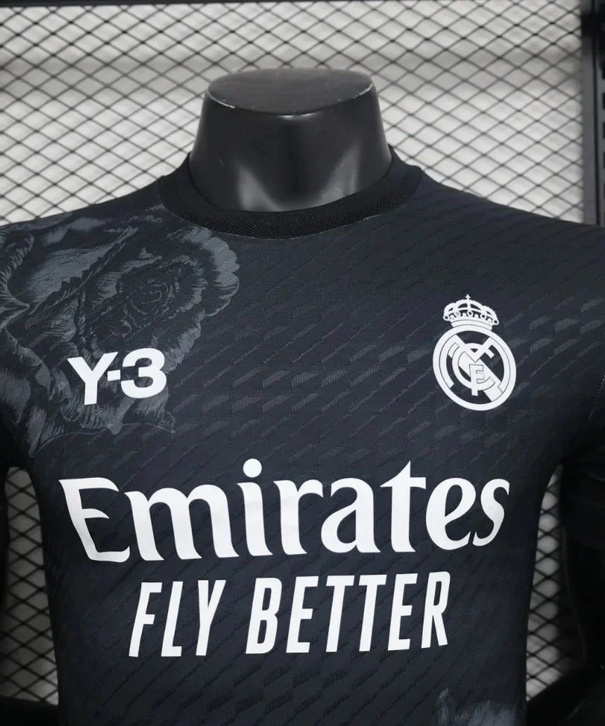 2024/2025 Real Madrid Y-3 Special Edition Black Football Shirt - Player Version