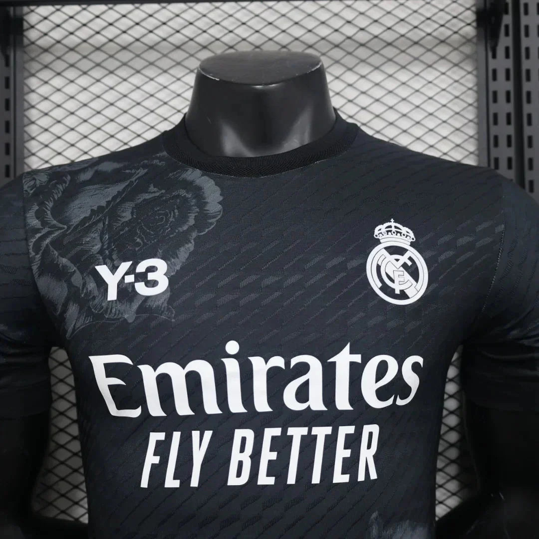 2024/2025 Real Madrid Y-3 Special Edition Black Football Shirt - Player Version