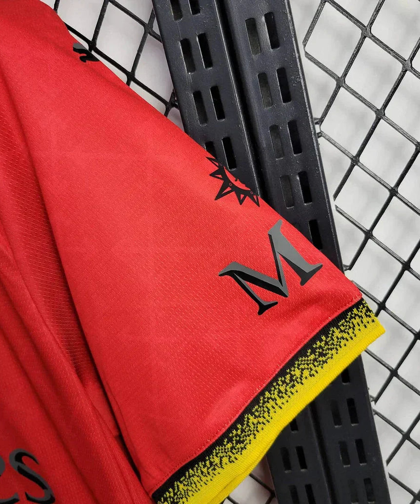 2024/2025 AC Milan x OFF-WHITE Red Football Shirt