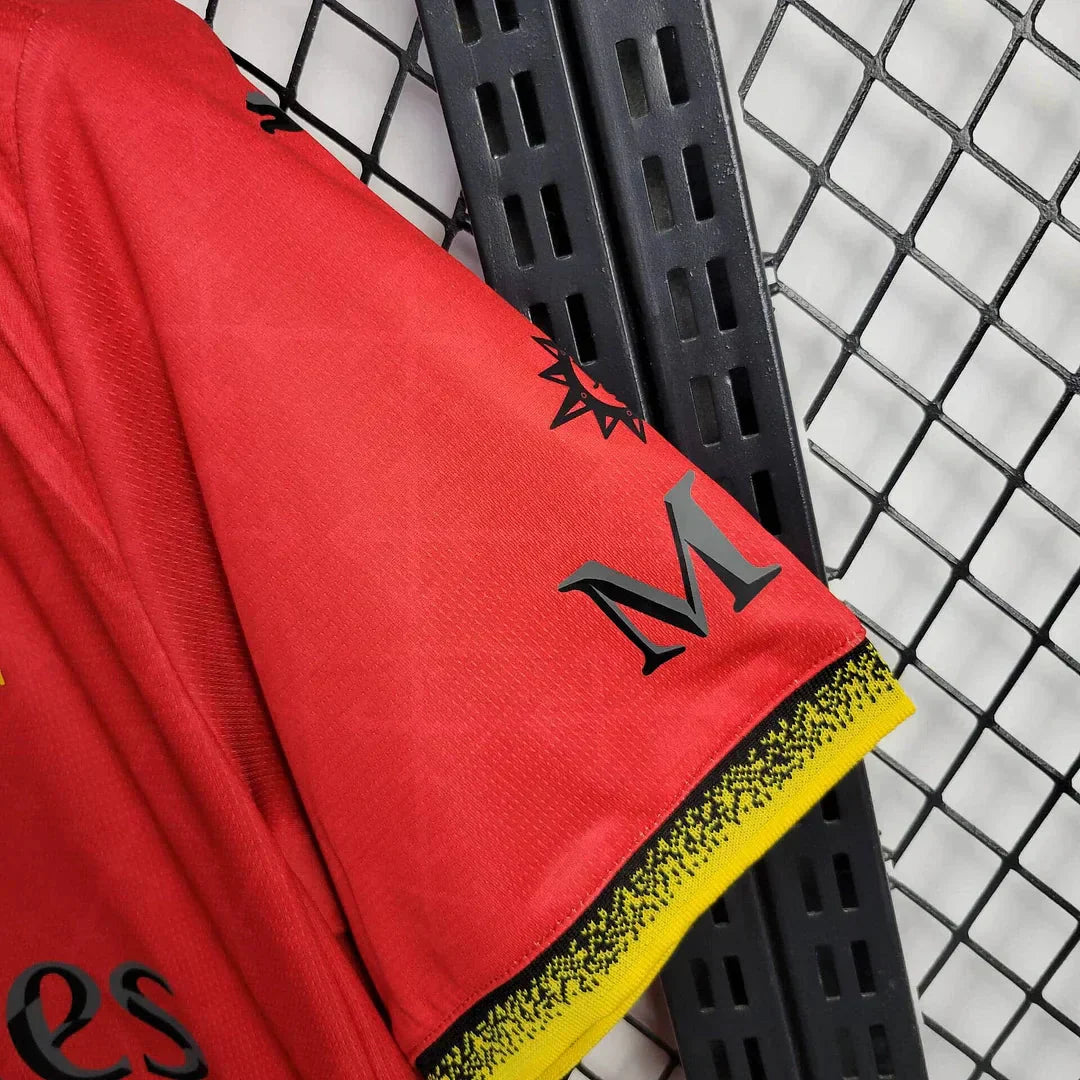 2024/2025 AC Milan x OFF-WHITE Red Football Shirt