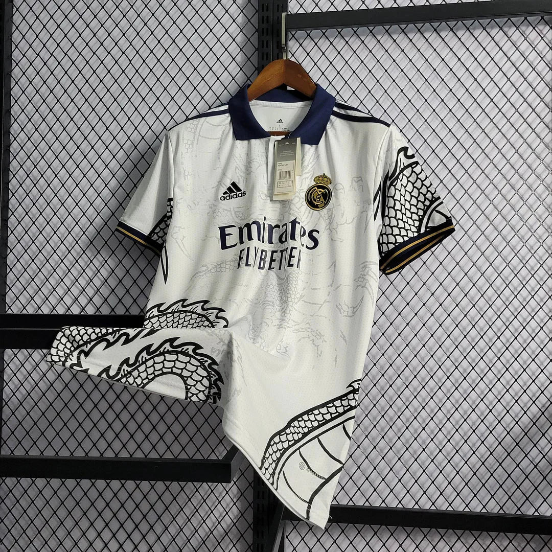 2022/2023 Real Madrid Chinese Dragon Football Shirt White