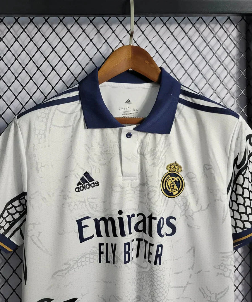 2022/2023 Real Madrid Chinese Dragon Football Shirt White