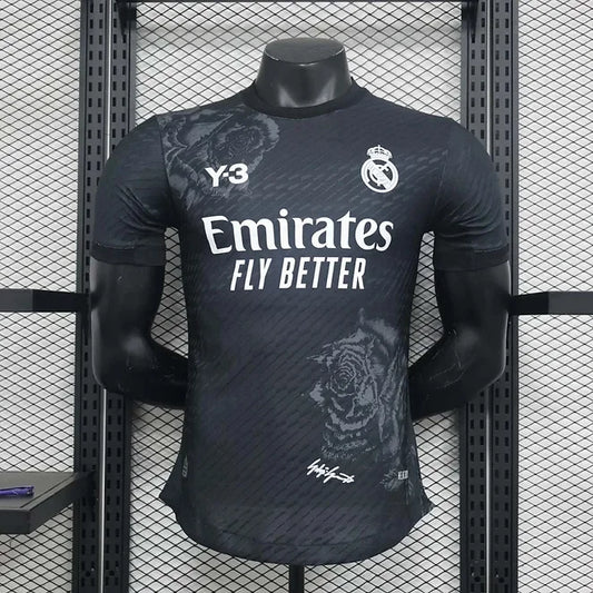 Real Madrid Y-3 Edition Black Player Version Football Jersey