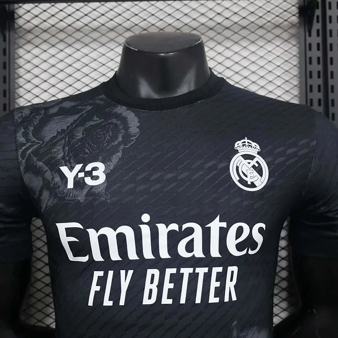 Real Madrid Y-3 Edition Black Player Version Football Jersey