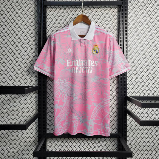 Real Madrid Pink Dragon Special Edition Kit Fan Version Football Jersey