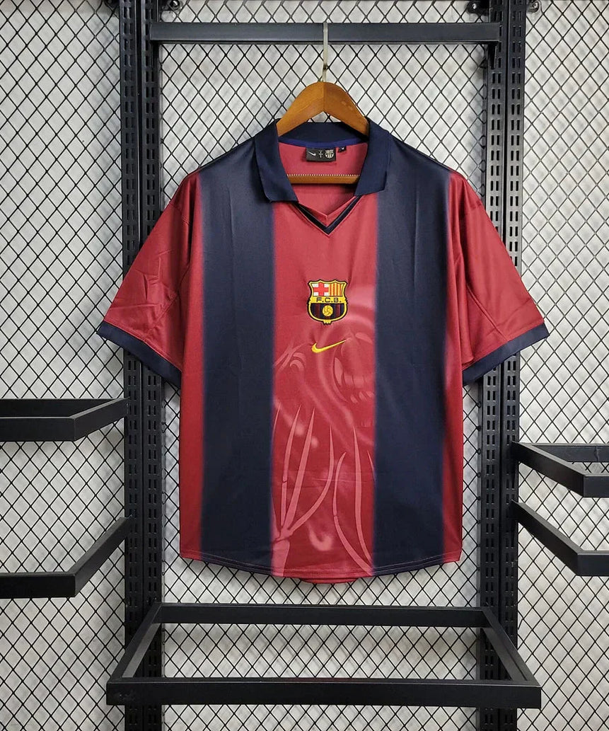 Barcelona x Travis Scott Retro 2000/01 Home Skeleton Jersey