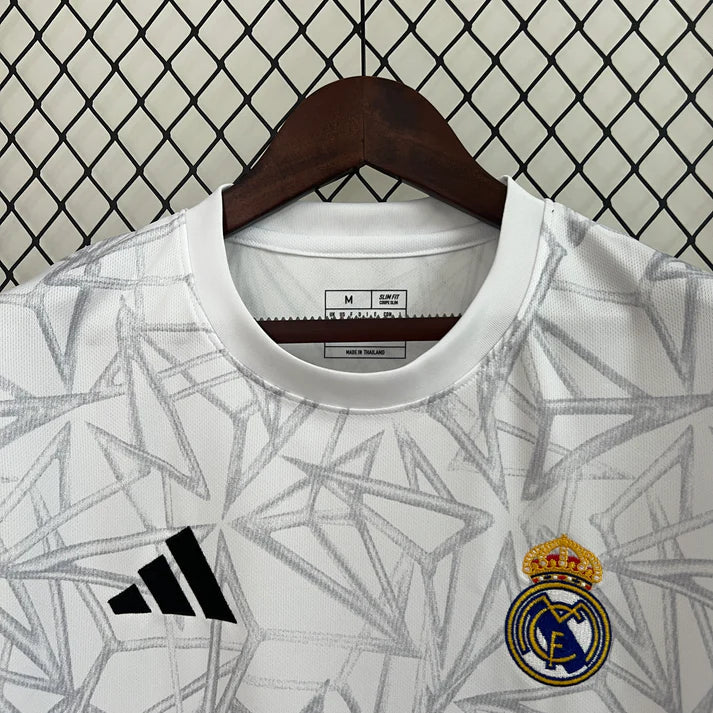 Real Madrid Pre-Match Training Kit Fan Version Football Jersey