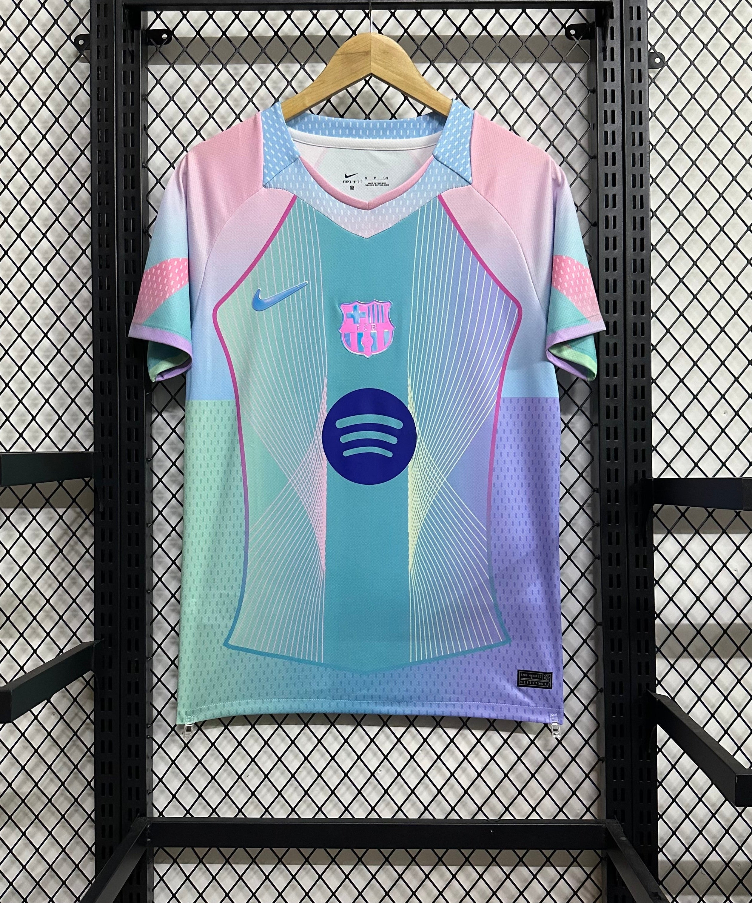 2025/2026 Barcelona Special Edition Pink Blue Gradient Football Shirt
