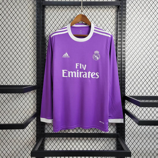 Real Madrid 16/17 Away Jersey - Retro Full Sleeve Football Jersey