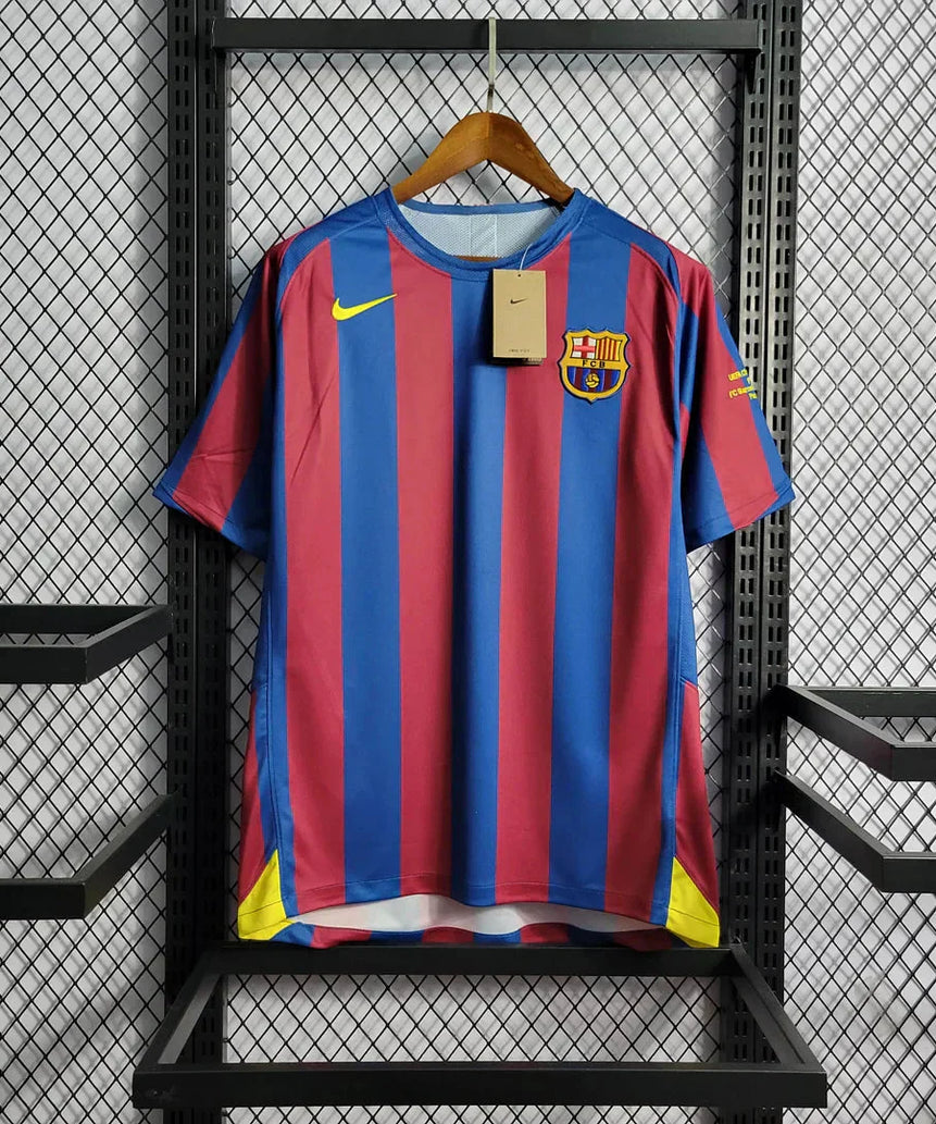 2005/2006 Retro Barcelona Home Football Shirt UEFA Champions League 1:1 Thai Quality