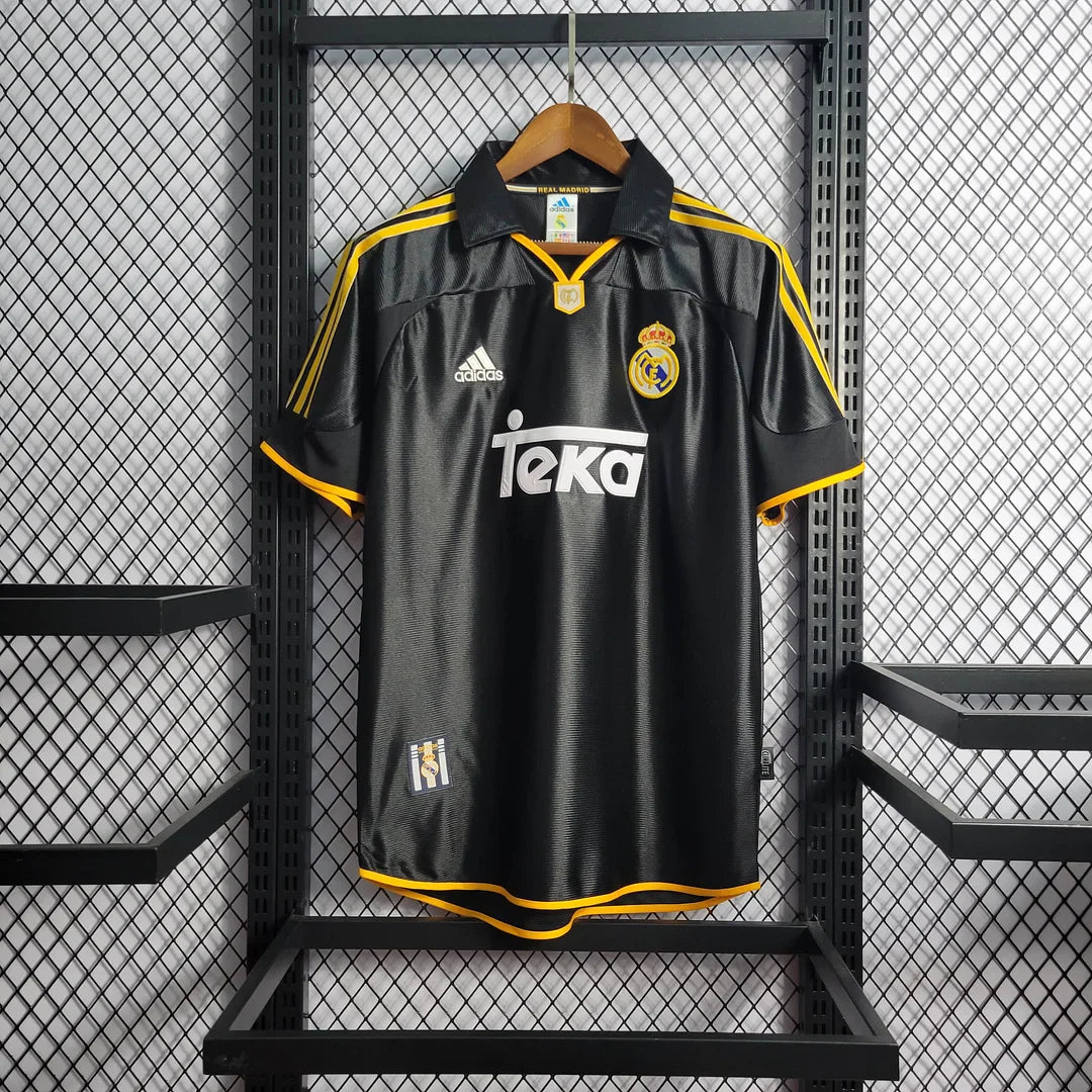 Real Madrid 1999/2000 Away Jersey - Retro Half Sleeve Football Jersey