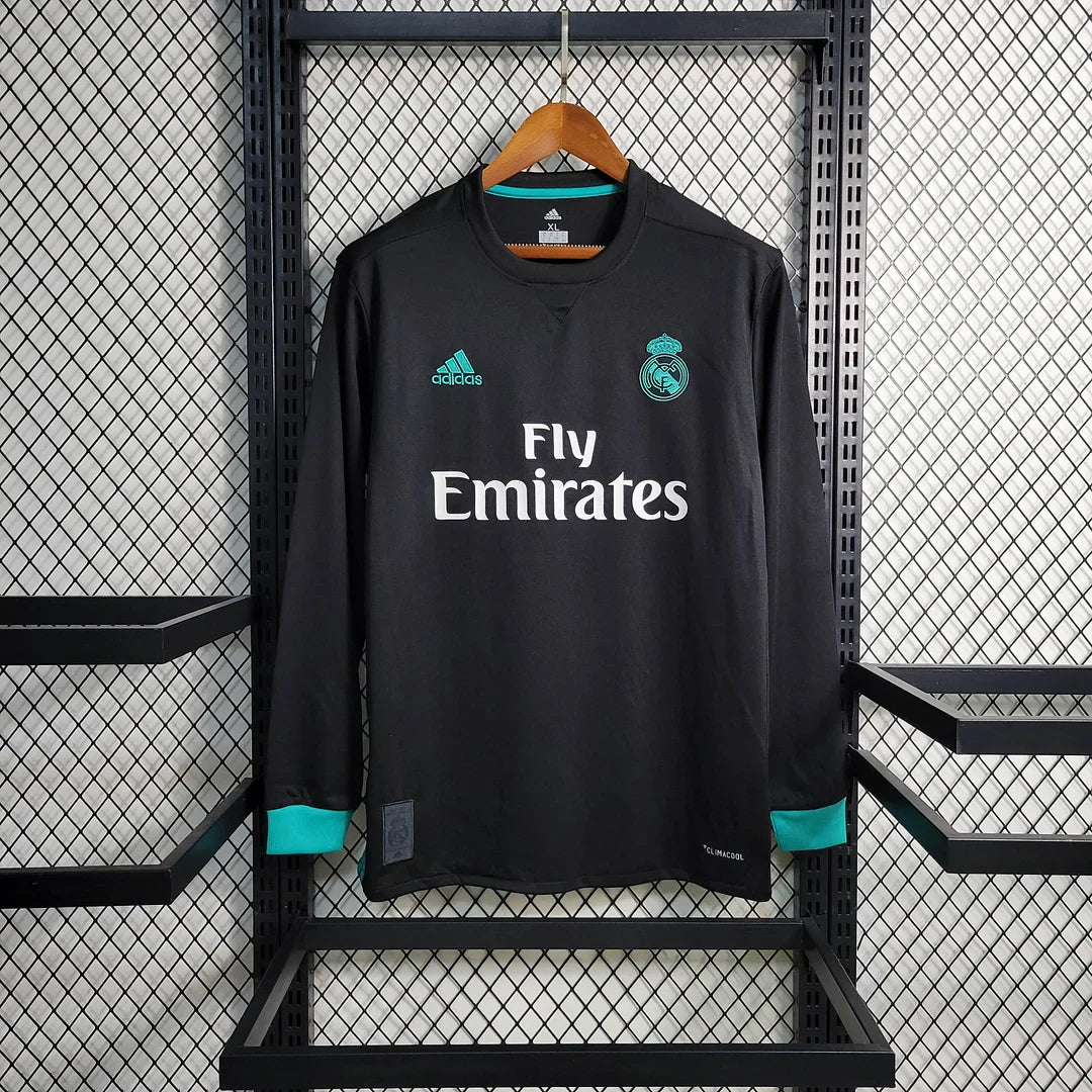 Real Madrid 17/18 Away Jersey - Retro Full Sleeve Football Jersey