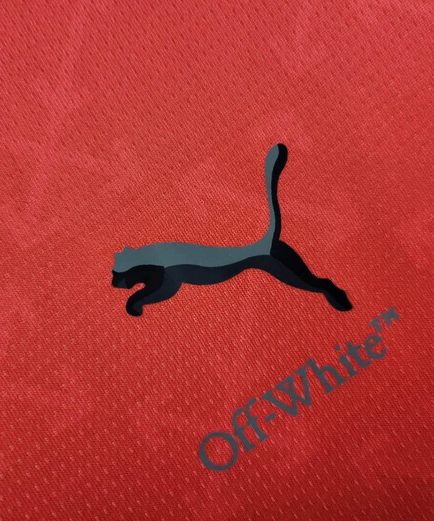 2024/2025 AC Milan x OFF-WHITE Red Football Shirt