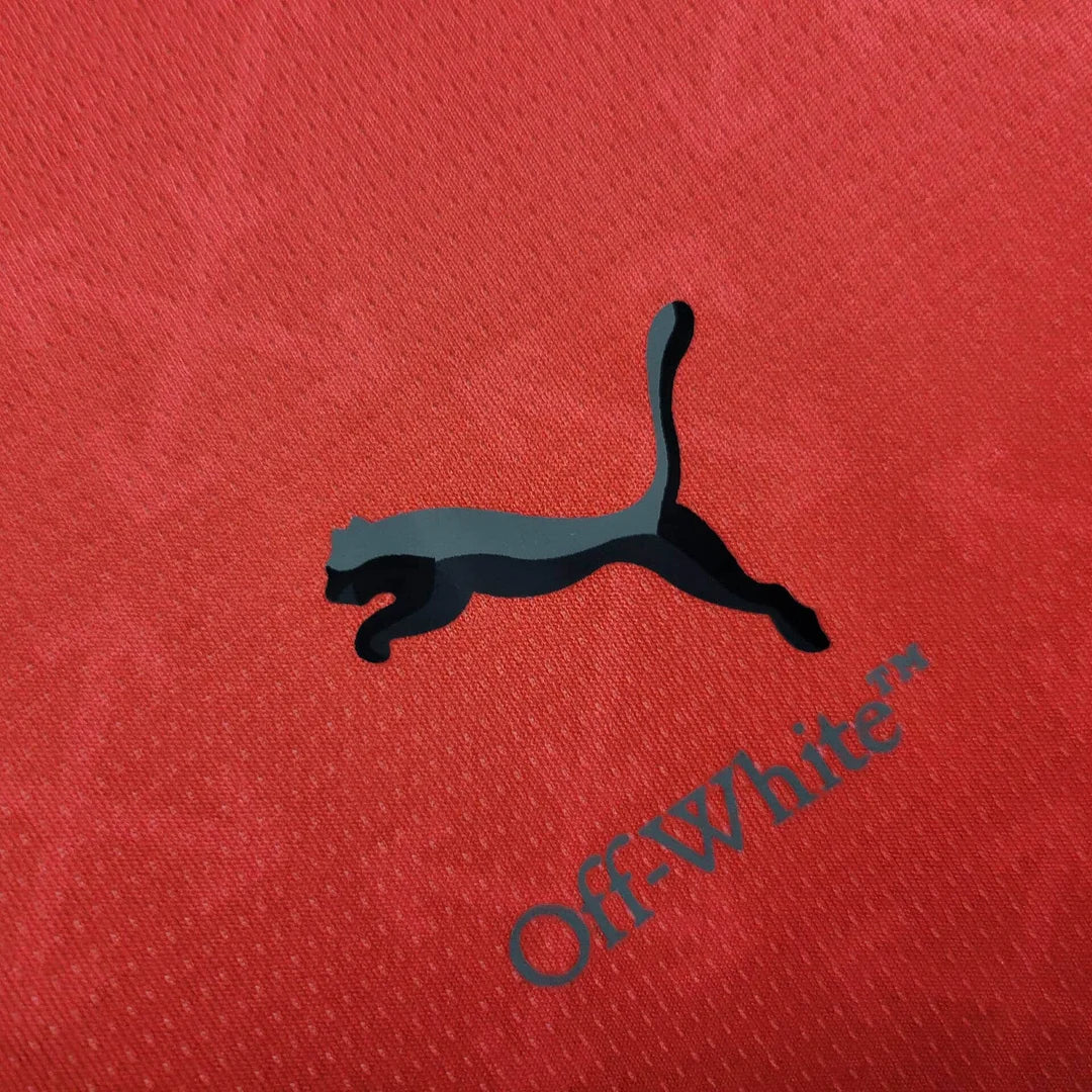 2024/2025 AC Milan x OFF-WHITE Red Football Shirt