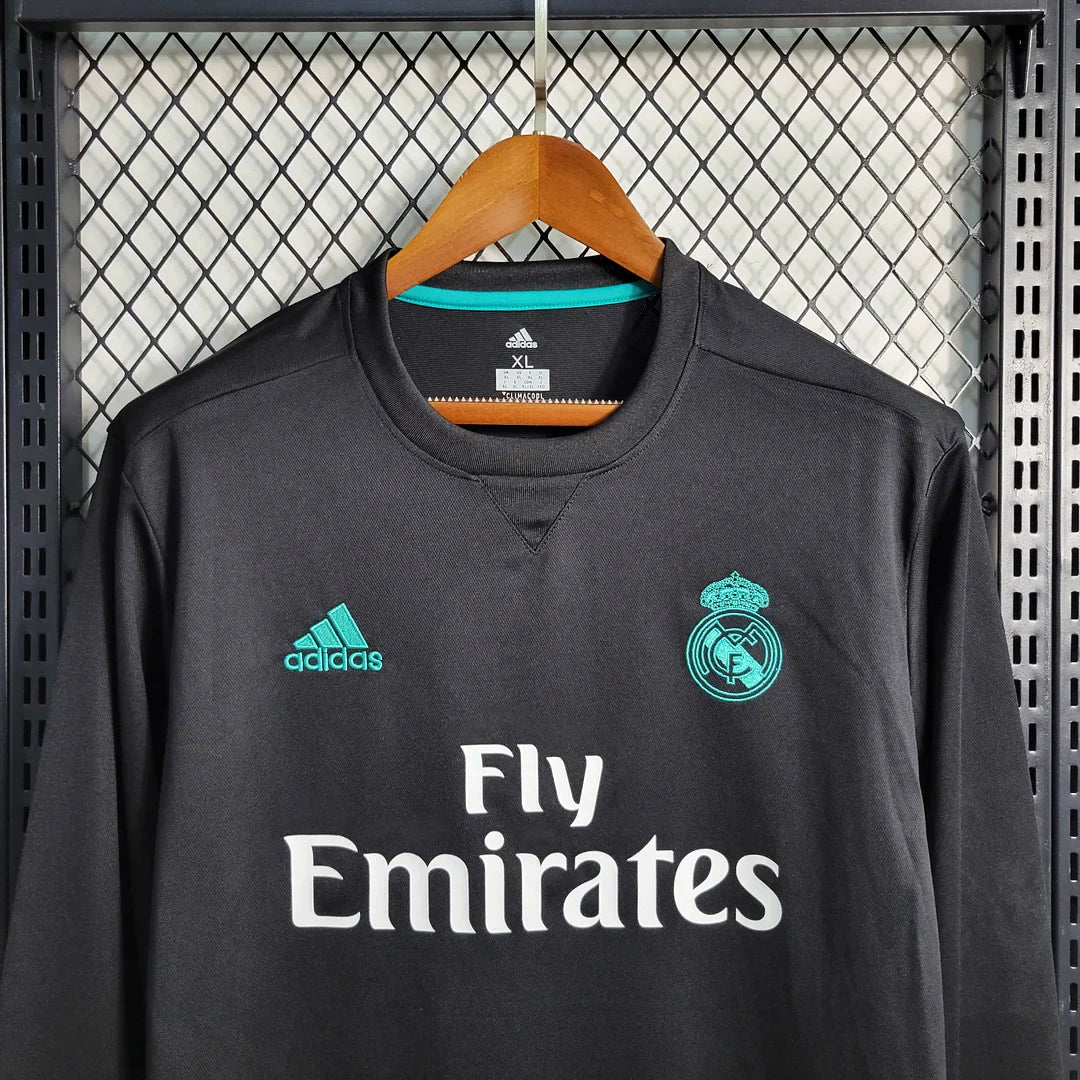 Real Madrid 17/18 Away Jersey - Retro Full Sleeve Football Jersey